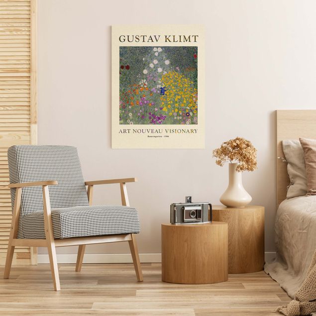 Canvastavlor blommor  Gustav Klimt - Farmer's Garden - Museum Edition