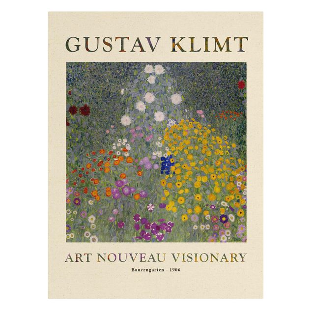 Tavlor blommor Gustav Klimt - Farmer's Garden - Museum Edition