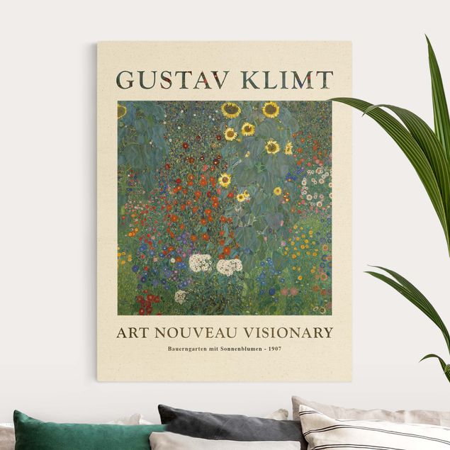 Konststilar Art Deco Gustav Klimt - Farmer's Garden With Sunflowers - Museum Edition