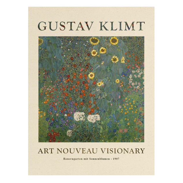 Konststilar Gustav Klimt - Farmer's Garden With Sunflowers - Museum Edition
