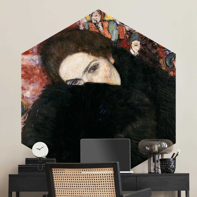 Kök dekoration Gustav Klimt - Lady With A Muff