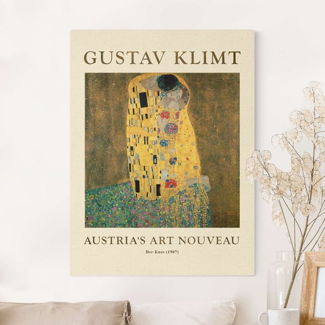 Konststilar Art Deco Gustav Klimt - The Kiss - Museum Edition