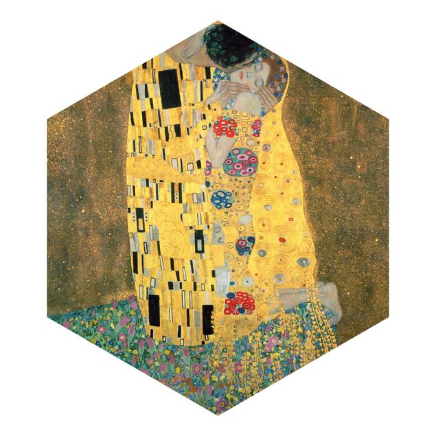 Tapeter modernt Gustav Klimt - The Kiss