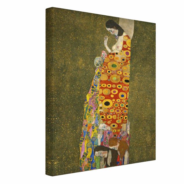 Canvastavlor konstutskrifter Gustav Klimt - Hope II