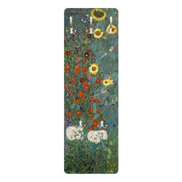 Klädhängare vägg blommor  Gustav Klimt - Garden Sunflowers