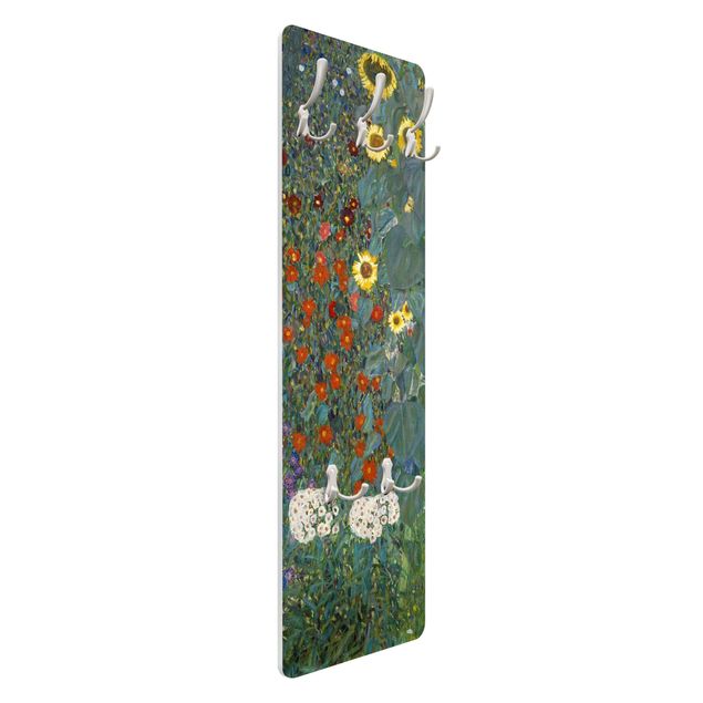 Klädhängare vägg grön Gustav Klimt - Garden Sunflowers