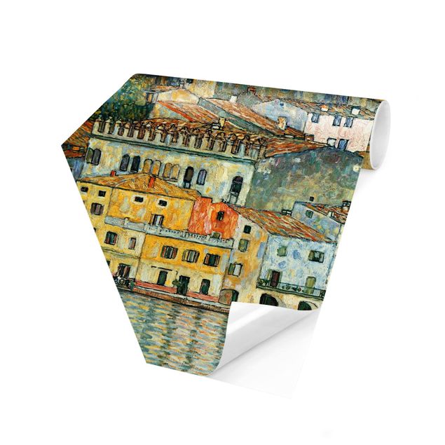 Fototapeter arkitektur och skyline Gustav Klimt - Malcesine On Lake Garda