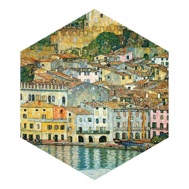 Tapeter modernt Gustav Klimt - Malcesine On Lake Garda