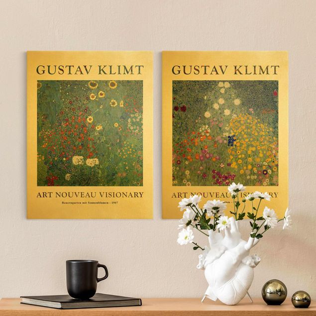 Konststilar Art Deco Gustav Klimt - Farmer's Garden - Museum Edition