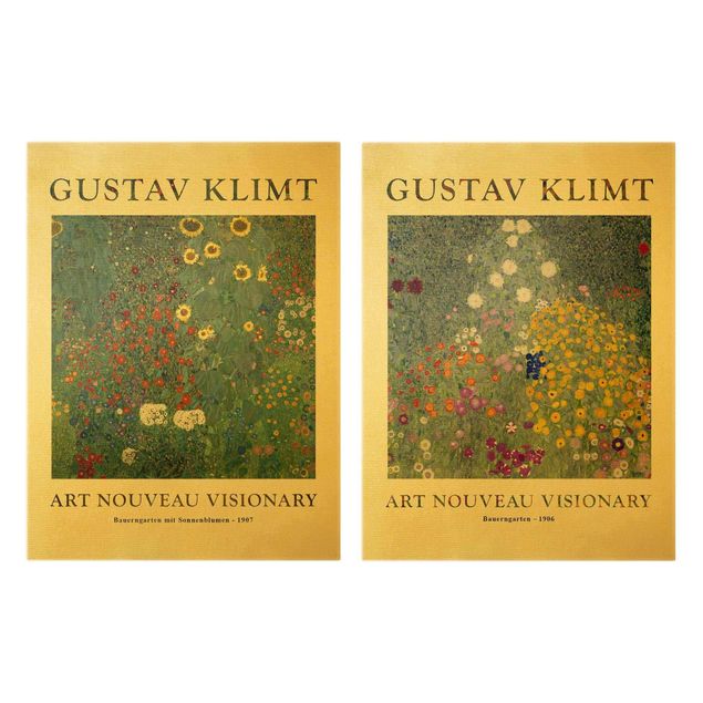 Tavlor blommor Gustav Klimt - Farmer's Garden - Museum Edition
