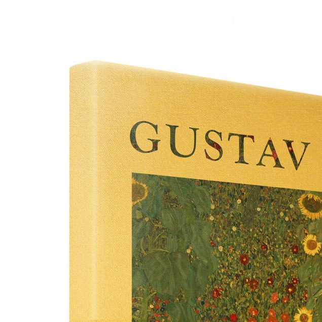 Tavlor grön Gustav Klimt - Farmer's Garden - Museum Edition