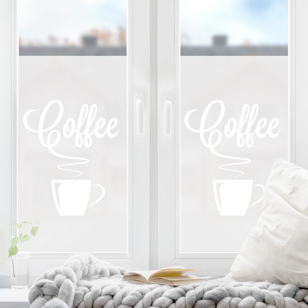 Fönsterdekaler ordspråk Hot Coffee II