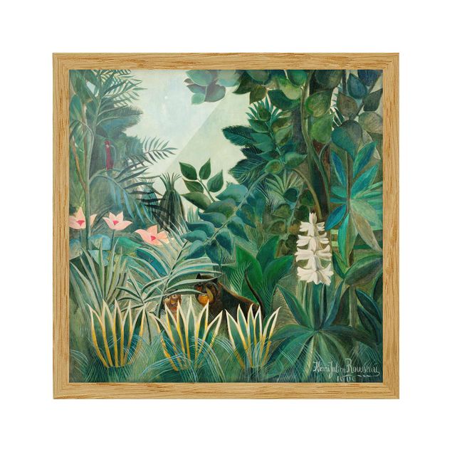 Tavlor djungel Henri Rousseau - The Equatorial Jungle