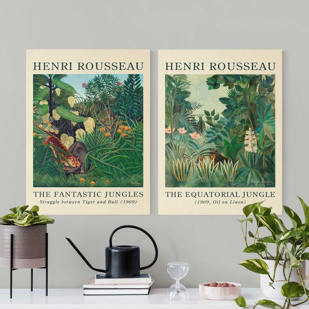 Tavlor tigrar Henri Rousseau - Museum Edition The Equatorial Jungle