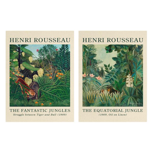 Tavlor träd Henri Rousseau - Museum Edition The Equatorial Jungle