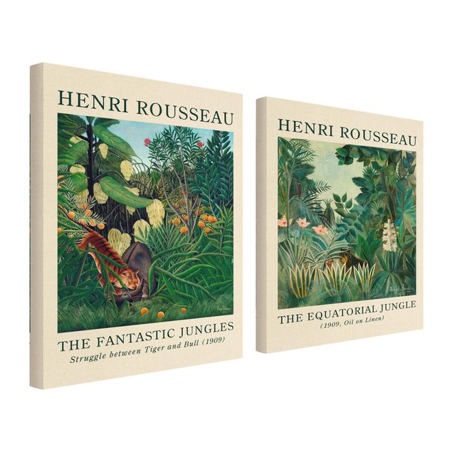 Tavlor landskap Henri Rousseau - Museum Edition The Equatorial Jungle