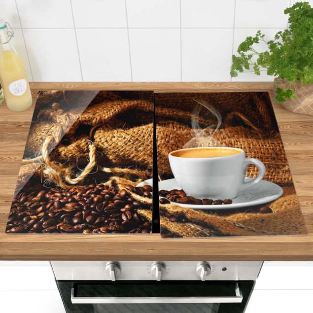 Spistäckplattor bakning och kaffe Morning Coffee