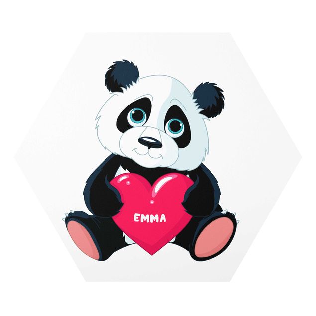 Tavlor modernt Panda With Heart