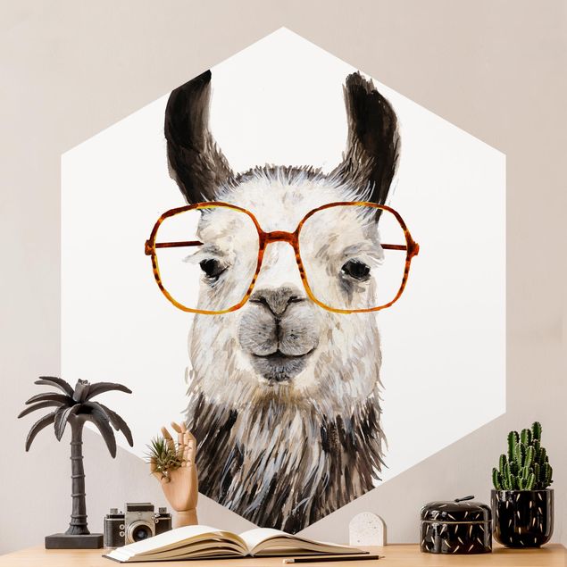 Inredning av barnrum Hip Lama With Glasses IV