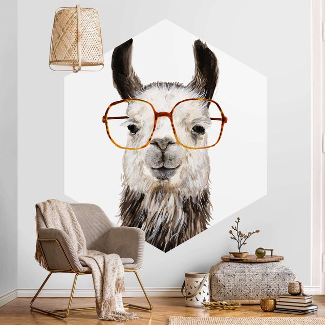 Tapeter modernt Hip Lama With Glasses IV
