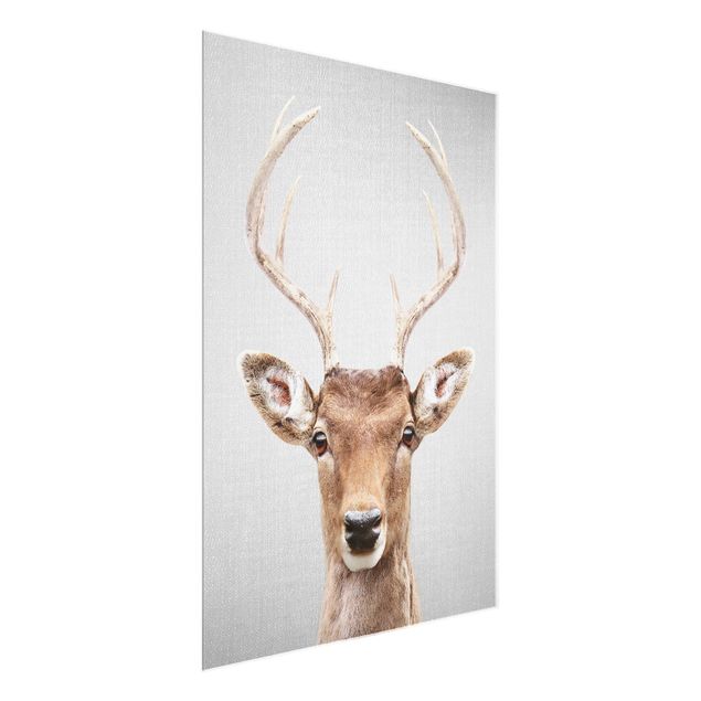 Glastavlor djur Deer Heinrich
