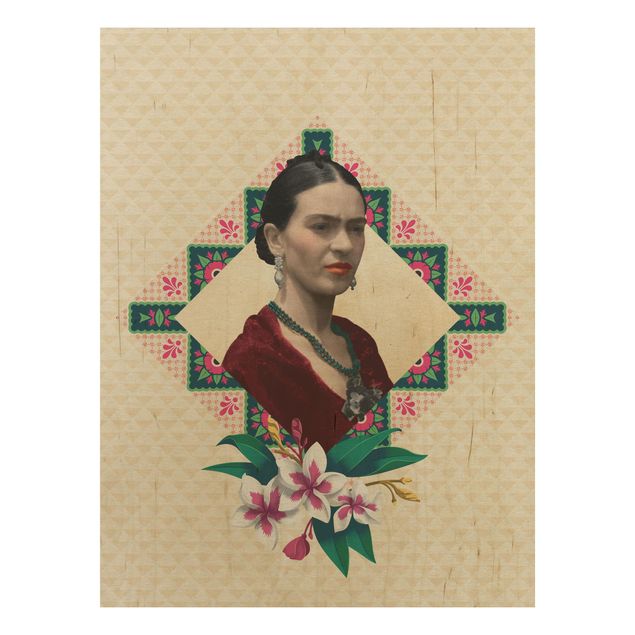 Konstutskrifter Frida Kahlo - Flowers And Geometry