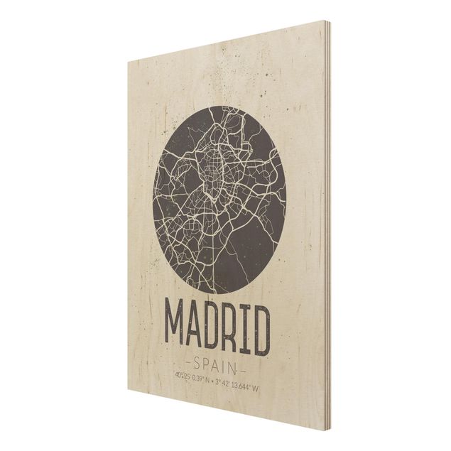 Tavlor Madrid City Map - Retro
