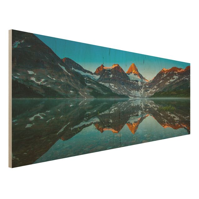 Kök dekoration Mountain Landscape At Lake Magog In Canada