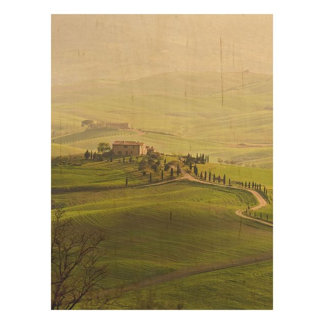 Trätavlor landskap Chianti Tuscany