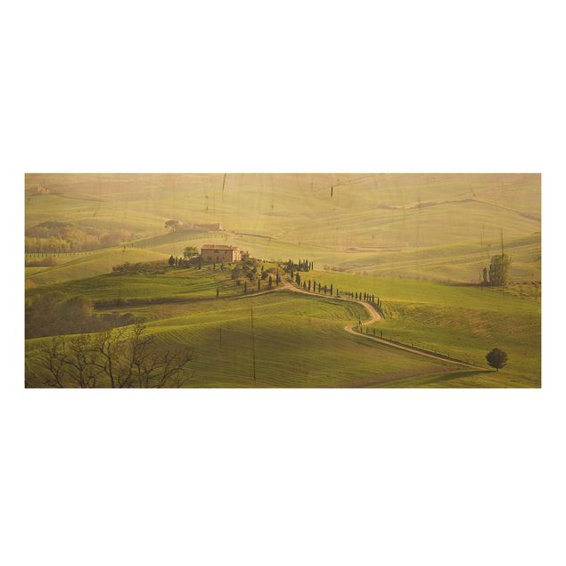 Trätavlor landskap Chianti Tuscany