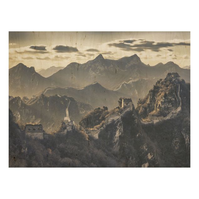 Trätavlor landskap The Great Chinese Wall