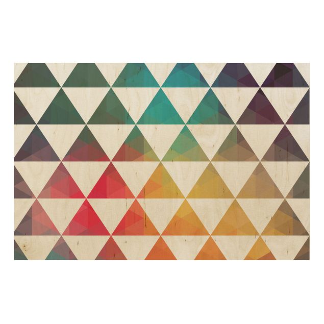 Tavlor Wood Print - Colour Geometry