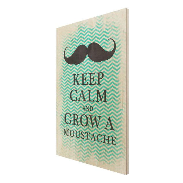Tavlor No.YK26 Keep Calm And Grow A Mustache