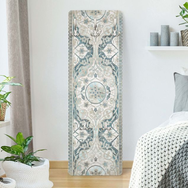Klädhängare vägg mönster Wood Panels Persian Vintage I