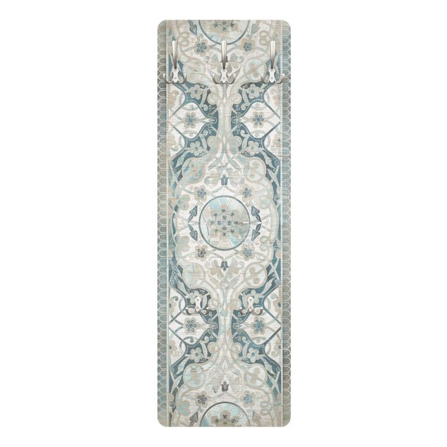 Klädhängare vägg vit Wood Panels Persian Vintage I