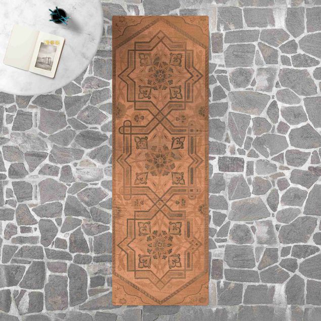 Matta persisk stil Wood Panels Persian Vintage III