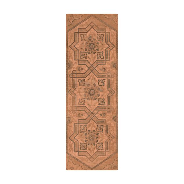 stor matta Wood Panels Persian Vintage III