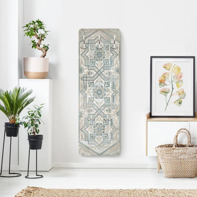Klädhängare vägg trälook Wood Panels Persian Vintage III