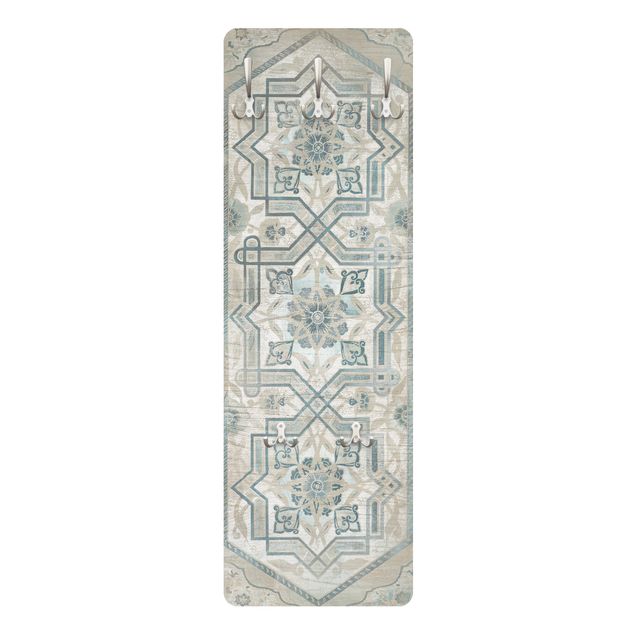 Klädhängare vägg vit Wood Panels Persian Vintage III