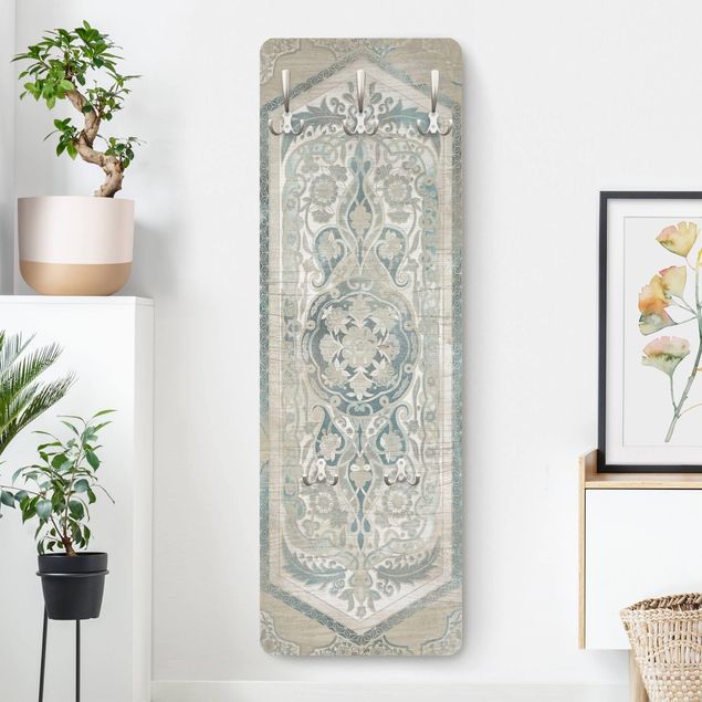 Klädhängare vägg mönster Wood Panels Persian Vintage IV