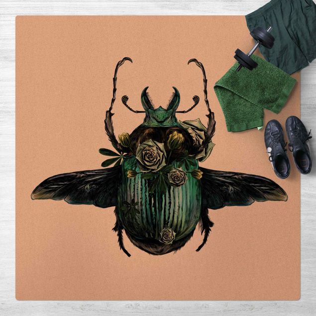 modern matta vardagsrum Illustration Floral Beetle