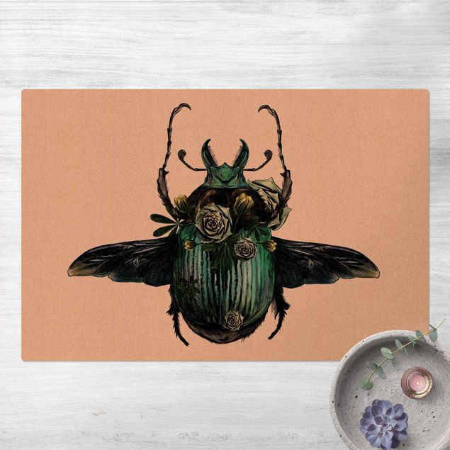 modern matta vardagsrum Illustration Floral Beetle