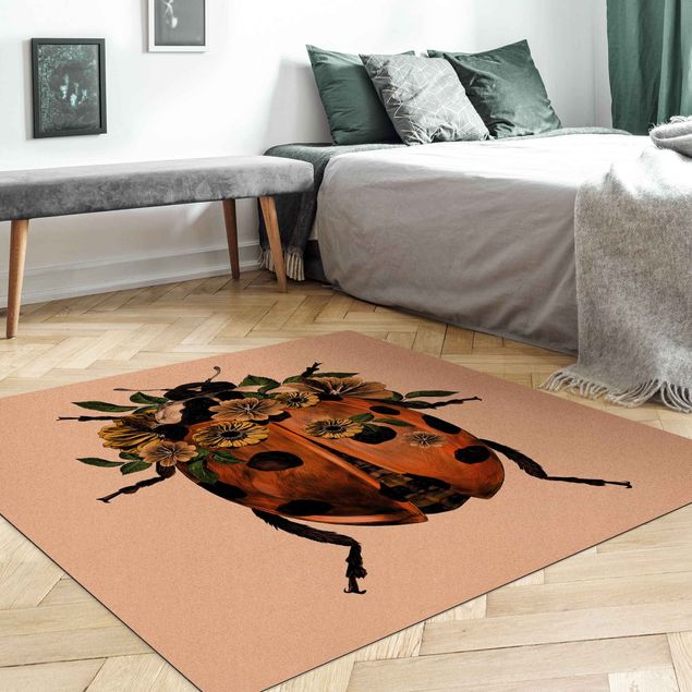 stora mattor Illustration Floral Ladybird