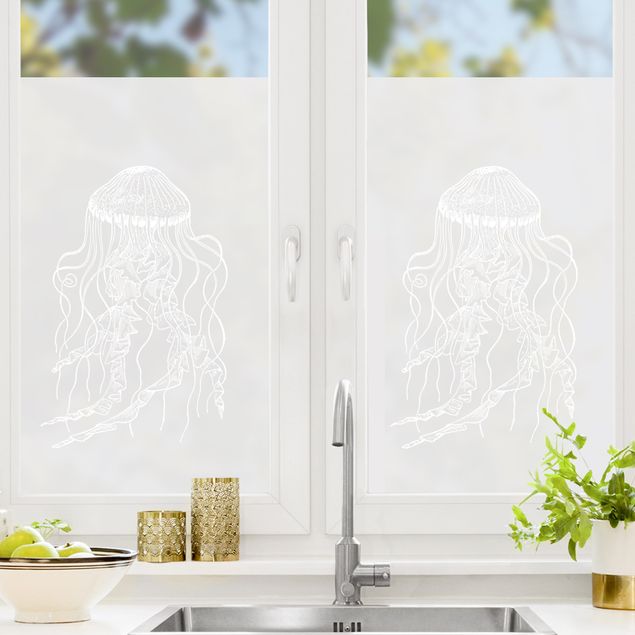 Självhäftande folier Illustration Jellyfish