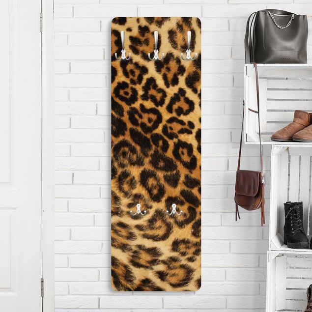 Klädhängare vägg mönster Jaguar Skin