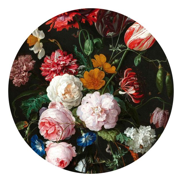 Fototapeter blommor  Jan Davidsz De Heem - Still Life With Flowers In A Glass Vase
