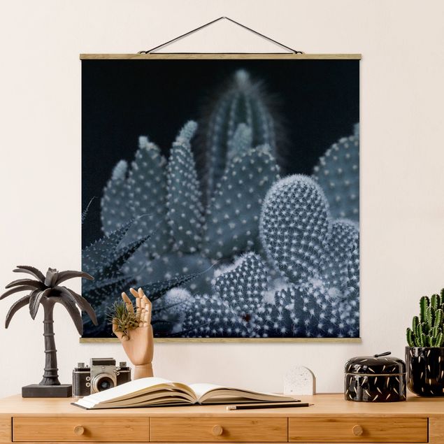 Kök dekoration Familiy Of Cacti At Night
