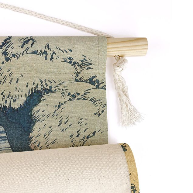 Konstutskrifter Katsushika Hokusai – The Waterfall Of Amida