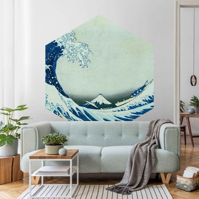 Fototapeter bergen Katsushika Hokusai - The Great Wave At Kanagawa