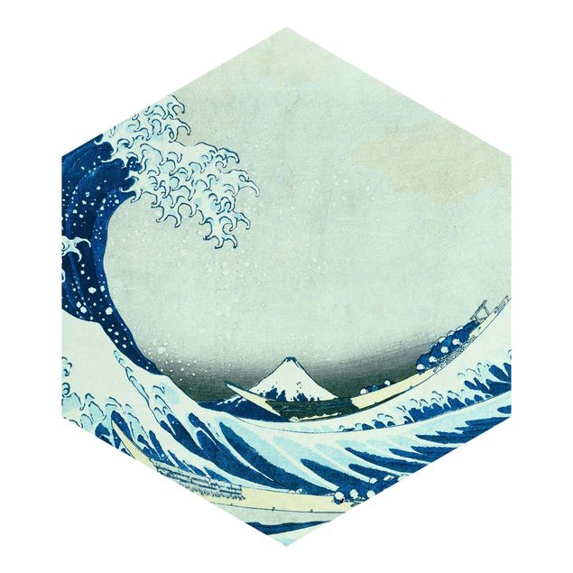 Tapeter modernt Katsushika Hokusai - The Great Wave At Kanagawa